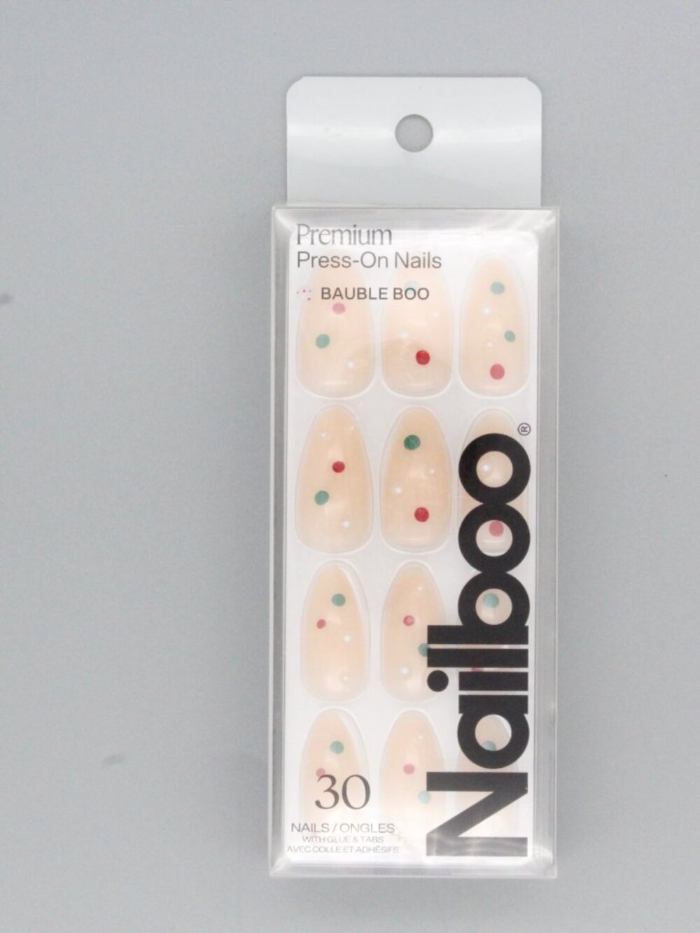 Nailboo Premium Press-On Nails – Bauble Boo – 30 Nails (NEW & SEALED)